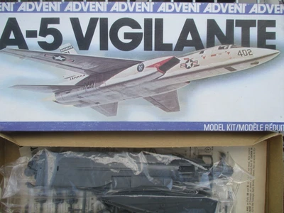 REVELL ADVENT 3356 A-5 VIGILANTE Jet Fighter BAG SEALED  1979 Issue 1:72 NAVY - Image 1 of 3