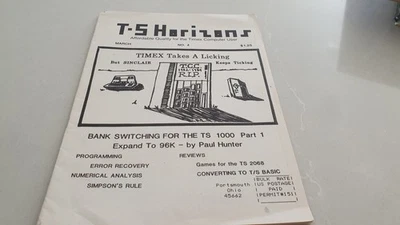 T.S. Horizons March 1984 No 4 Timex Sinclair ZX81 ZX Spectrum Book/Magazine AC - Image 1 of 4