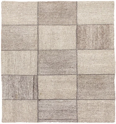 Vintage Hand Woven Traditional Kilim Rug 4'0" x 6'6" Oriental Cotton Carpet - Image 1 of 4