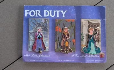 Disney Fantasy Pin Anna Frozen The Pin Hut For Duty Trio LE60 - Image 1 of 4