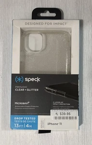 Speck Presidio Clear + Glitter Phone Case For Apple iPhone 11 ~ New - Picture 1 of 1