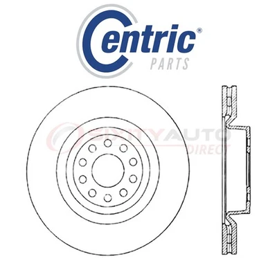 Centric C-TEK Disc Brake Rotor for 2000-2004 Audi A6 Quattro 2.7L 4.2L V6 V8 at Foto 1 de 4