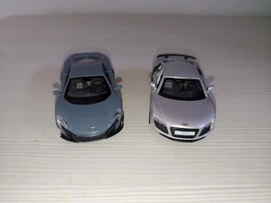 Lotto 2 Modellini Mc Laren 675 LT Coupé 1/39 + Audi R8 Gt 1/43 - Foto 1 di 8