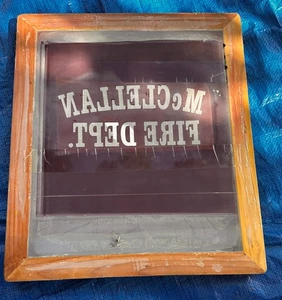 Vintage Silk Screen Printing Frame. Wood, , 21.75" X 18.75" Outside Measurement - Picture 1 of 4