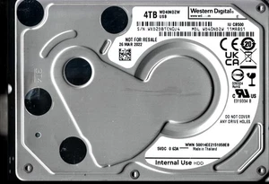 WD40NDZW-11MR8S1 S/N: WXD2D WESTERN DIGITAL 4TB THAILAND MAR 2022 - Picture 1 of 2