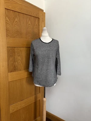 Wrap London Linen 3/4 Sleeve Top Colour Graphite Size 10 - Image 1 of 4