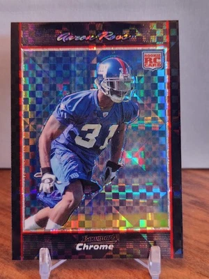 2007 Bowman Chrome - Aaron Ross X-Fractor /275 RC Giants - Image 1 of 2