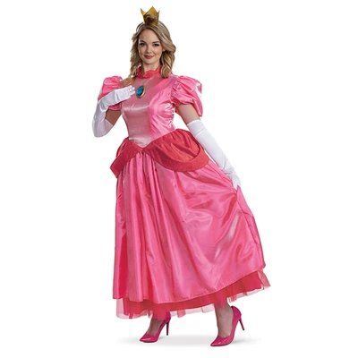 Women's Elevated Super Mario BrosT Princess Peach Costume - Morris Costumes - Photo 1/2