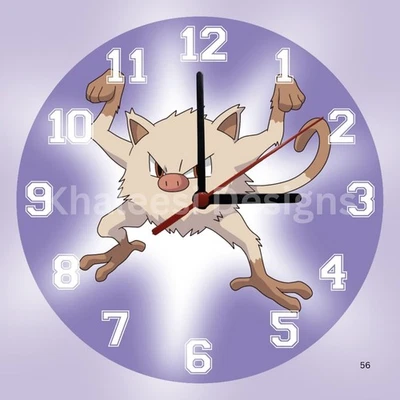 Exclusive Pokémon #056 Mankey First Gen Wall Clock - Image 1 of 3