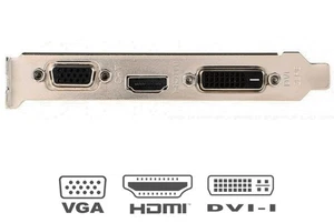 Full Height Profile Bracket for Video Graphics Card VGA HDMI DVI - Picture 1 of 1