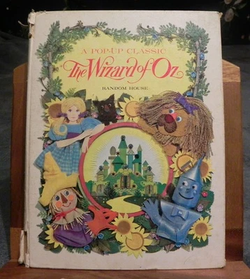 Vintage 1968 "THE WIZARD OF OZ" Pop-Up Classic Book Random House Foto 1 de 4
