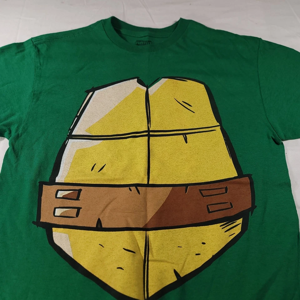 忍者神龟图案短袖衬衫青少年男孩尺寸 XL 绿色 — 第 1/4 张图片