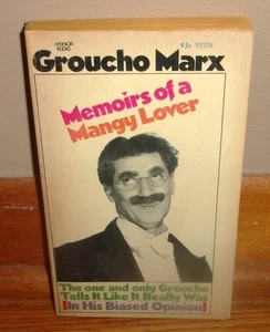 MEMOIRS OF A MANGY LOVER-Humor-GROUCHO MARX-Superb 1973 3rd Printing Mass Market - Picture 1 of 8