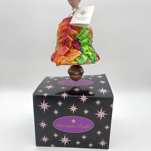 Christopher Radko Ringing In The Autumn Herbst Blatt Eichel Ornament Neu mit Etikett / Box - Bild 1 von 11