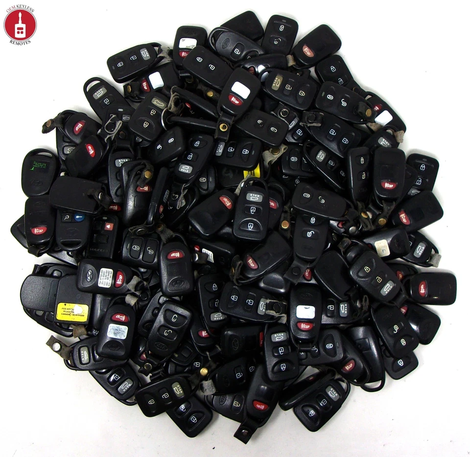 OEM Mixed Lot x142 Hyundai & Kia Remote Entry Fobs Used Bulk WITH & W/O STICKERS - Image 1 of 1