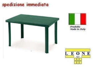 TAVOLO IN PLASTICA DA GIARDINO Cm120 X Cm80 H=Cm72 COLORE VERDE modello CALAF - Foto 1 di 1