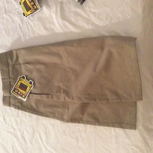 Sunshine School Uniform Khaki straight flat front skirt- size 8 1/2 - Picture 1 of 2