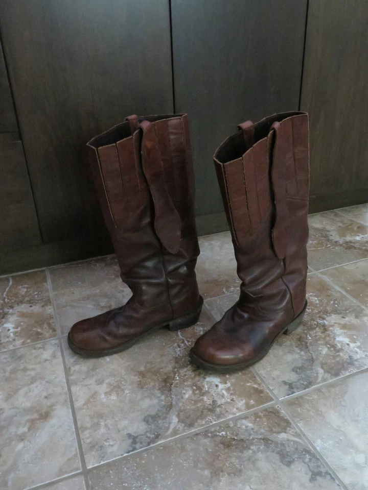 Botas de Colección Durango Mule Ear Shooter Calvary Cuero Marrón Talla 10 1/2 EE Hombres Foto 1 de 4