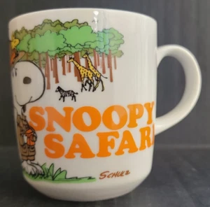 VINTAGE 1958 1965 SNOOPY WOODSTOCK SAFARI TASSE JAPAN - Bild 1 von 5