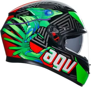 Casco Moto Integral AGV K3 ECE22.06 Múltiples Kamaleon Black Verde Red TG XL - Imagen 1 de 7