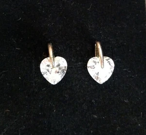 Ohrstecker Herz Herzstecker Zirkonia silber Echtsilber? - Bild 1 von 4