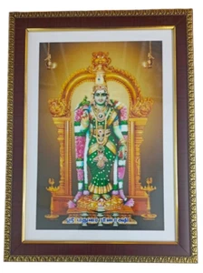 Madurai Meenakshi Wall Photo Frame - Hindu Goddess Decor, 12x16 Inch - Picture 1 of 4