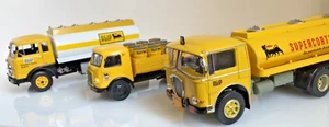 Camion d'epoca  SET AGIP VINTAGE Esatau + Leoncino + Fiat 643 Die Cast 1 /43 - Foto 1 di 11