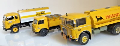 Camion d'epoca  SET AGIP VINTAGE Esatau + Leoncino + Fiat 643 Die Cast 1 /43 - Immagine 1 di 4