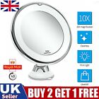 10X Magnifying Mirror With LED Lights Make Up Shaving luminated Cosmetic mirror