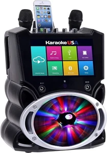 NEW Karaoke Machine with Wi-Fi Bluetooth USB 9" Touch Screen Display ALL-IN-ONE - Picture 1 of 17