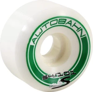 Autobahn ABS GT1 WIDEBODY 54mm 101a WHT W/GRN Wheels Set - Picture 1 of 1