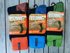 4/8 Pack Explorer Mens Tough Work Cotton Crew Socks size 11-14