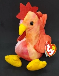 TY 1996 STRUT the ROOSTER BEANIE BABY - MINT with MINT TAGS - Picture 1 of 6
