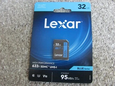 Nueva tarjeta de memoria Lexar High-Professional 633x SDHC UHS-1 32 GB Foto 1 de 2
