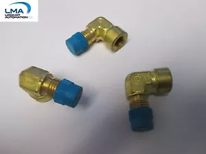 3X SWAGELOK BRASS ELBOW TUBE COUPLING CONNECTOR 3/8" 5/16" NPT *** NEW - Foto 1 di 1