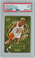 MICHAEL JORDAN 1995 Ultra GOLD Medallion #25 Insert - PSA 9 Mint
