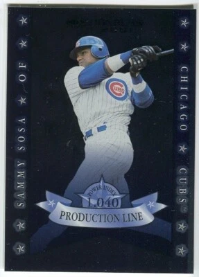2001 Donruss Production Line Sammy Sosa  0488/1040 Chicago Cubs #PL-49 Insert - Image 1 of 2