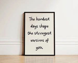 Póster de afirmación positiva con impresión de cotización inspiradora de arte de pared motivacional - Imagen 1 de 18