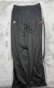 Adidas Pants Mens Extra Large Black Miami Heat Warm Up Pants NBA Basketball - Picture 1 of 13