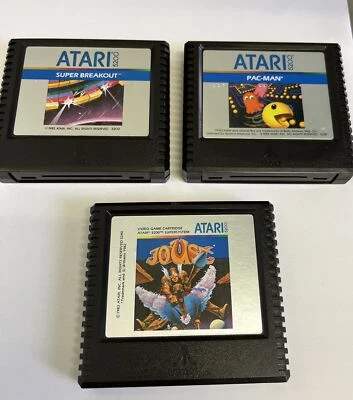 Atari 5200 - 3 Cartridges Only  All Untested - Super Breakout, Pac-Man, Joust - Image 1 of 4