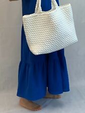 Neoprene Woven Tote Bag White color Large Size Set 40% off! Free Ship!
