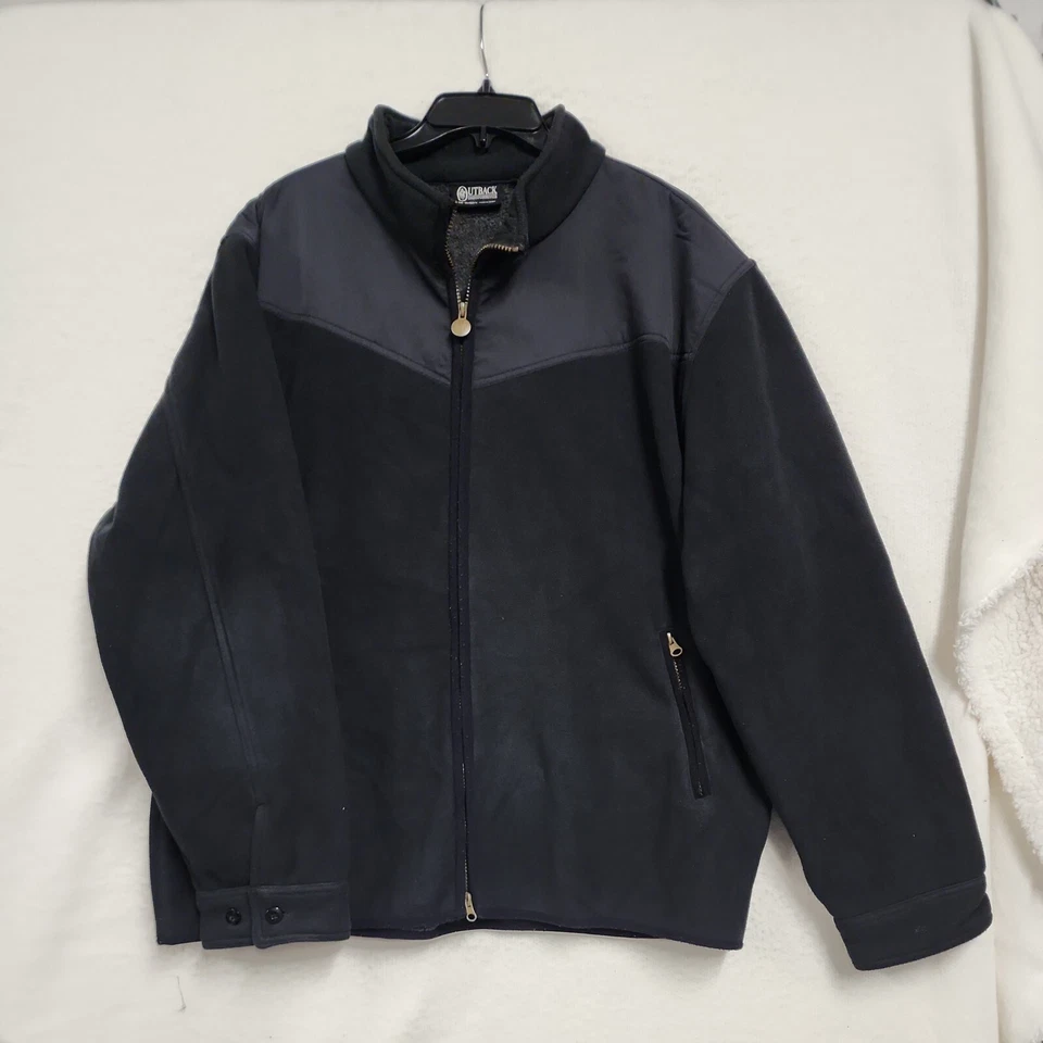 CHAQUETA OUTBACK TRADING COMPANY PARA HOMBRE. NEGRO XXL, THE OUTBACK OUTFITTERS.  Foto 1 de 4