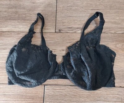 DE COLECCIÓN SUJETADOR SEXY CHRISTIAN DIOR ÍNTIMO NEGRO ENCAJE FLORAL Talla 32D Foto 1 de 4