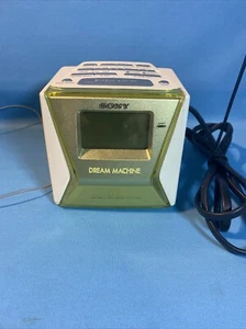 Sony Green Dream Machine LIV FM/AM Alarm Clock Radio ICF-C143 Tested Working - Picture 1 of 8