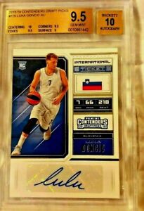 2018-19 Contenders Draft Picks Luka Doncic   BGS 9.5/10 RC Auto 