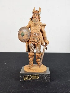 Vintage VIKING Olav FIGUR DEPOSE 208 Spinne Mark CARRARA MARMOR Basis ITALIEN - Bild 1 von 4
