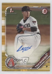 2019 Bowman Prospect Auto Gold /50 Bo Takahashi #PA-BT Auto