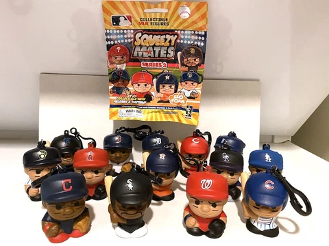 2020 MLB SQUEEZY MATES (YOU CHOOSE) 2.5" Squishy Keychain Baseball Squeeze Sport Cover