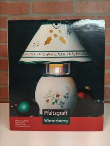 PFALTZGRAFF WINTERBERRY VOTIVE LAMP Vintage (2004) Christmas Decor NEW IN BOX - Picture 1 of 8