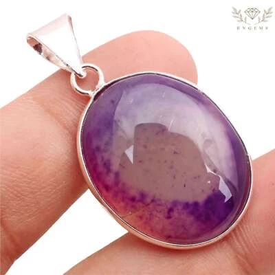 Achat Edelstein 925 Versilberter Anhänger Handmade Schmuck Gift 3.8cm P-12809 - Bild 1 von 3